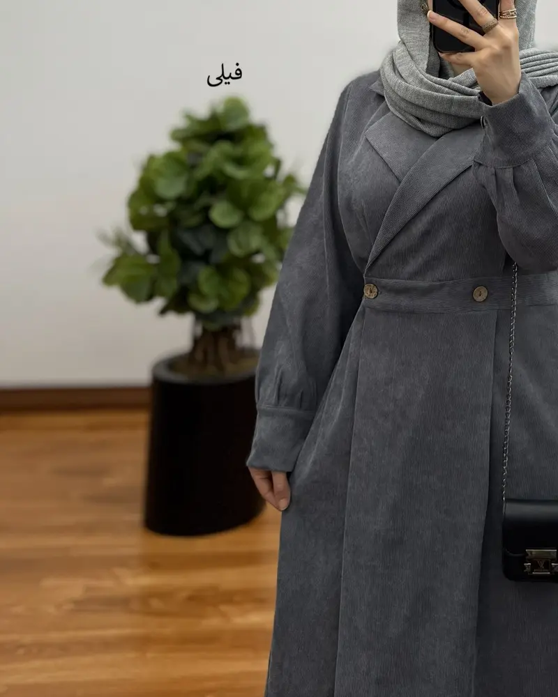 مانتو کبریتی بلند غزال